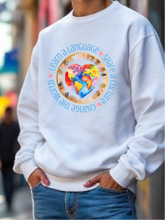 Share a culture, Change the world sweatshirt