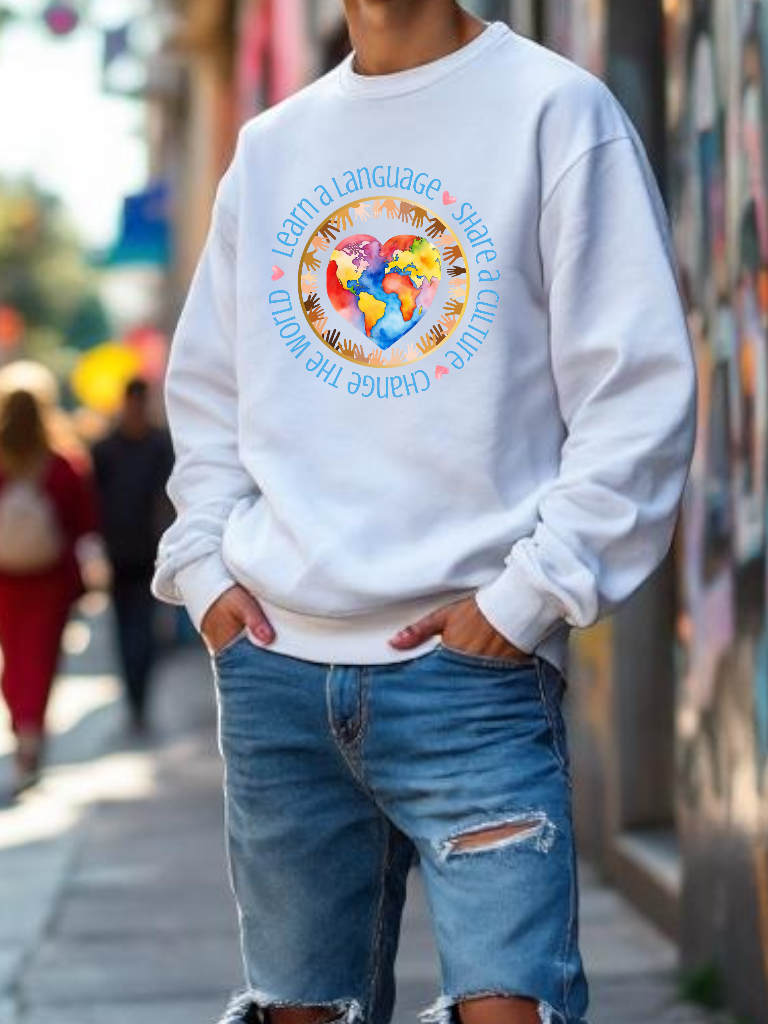 Share a culture, Change the world sweatshirt