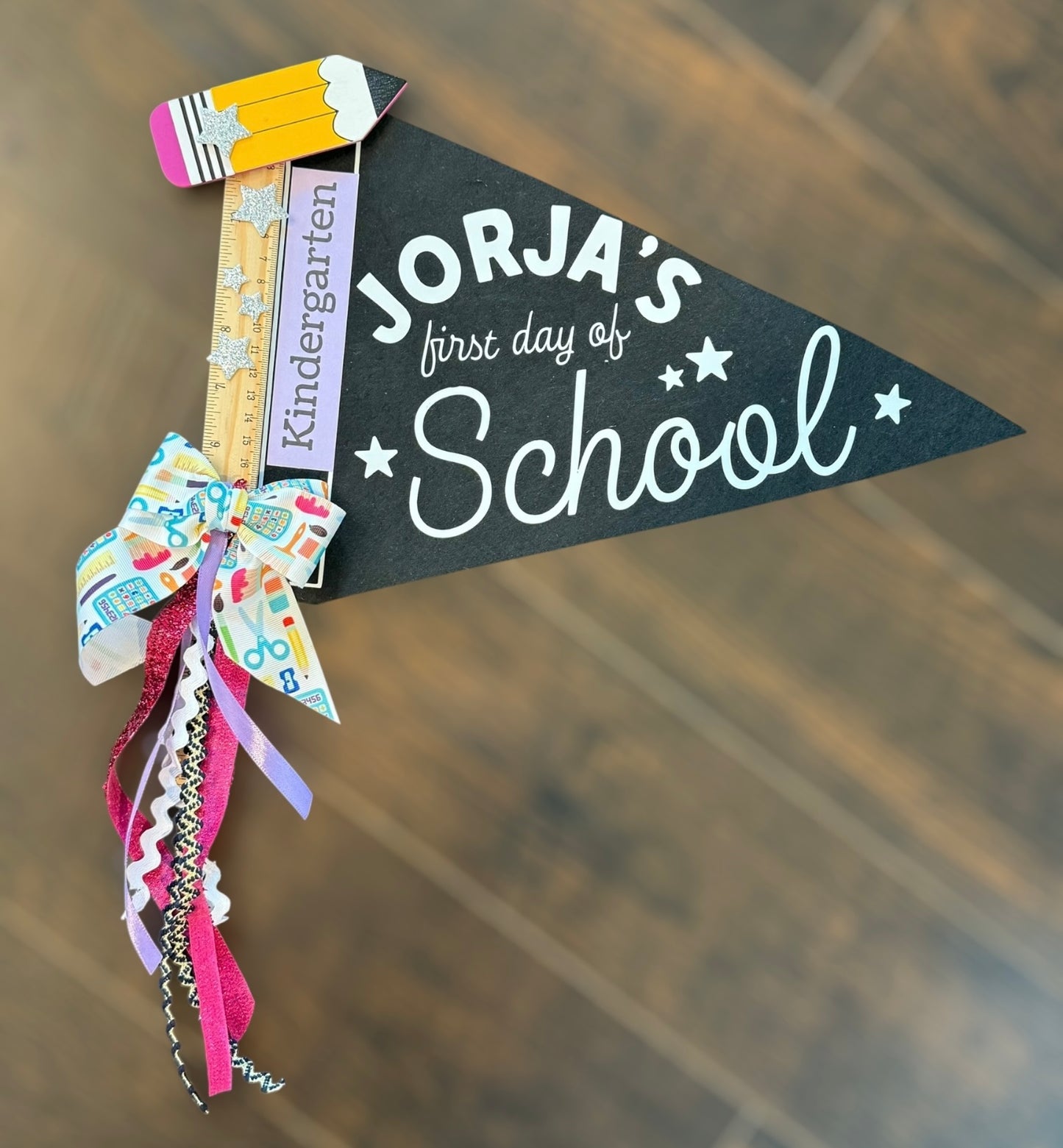 First Day of School Pennant Flag