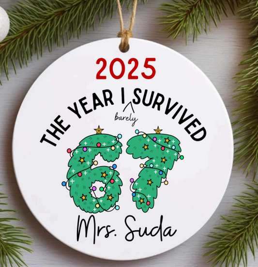 67 Teacher Holiday Ornament